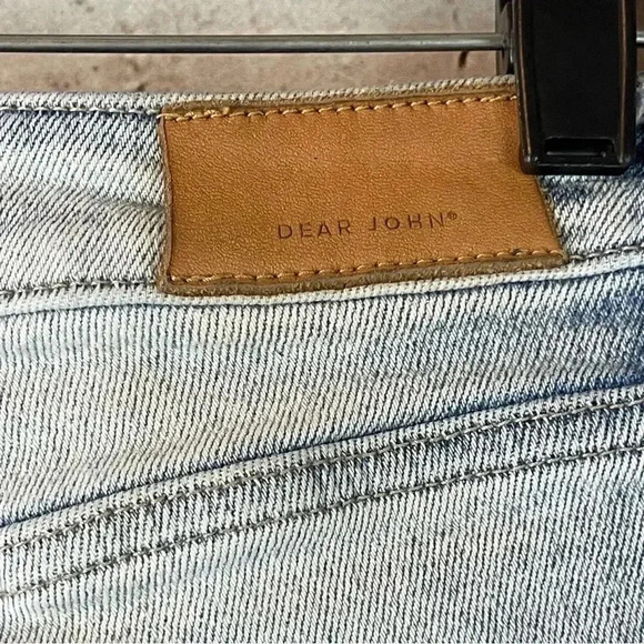 Dear John Womens Size 27 Ruthie Bermuda Shorts Raw Hem Cotton Stretch Distressed - Picture 6 of 9